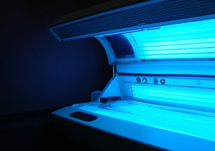 open tanning bed